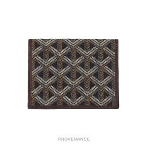 🔴 Goyard Pocket Organizer Wallet - Black Jacquard Goyardine